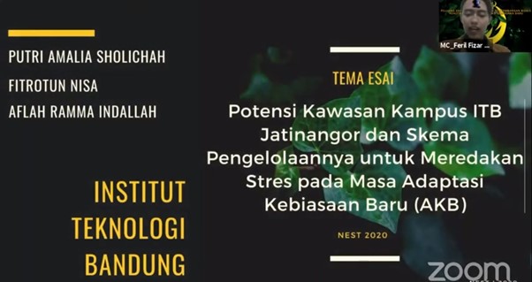 Mahasiswa Rekayasa Kehutanan SITH menjuarai National Environomic and Social Talk (NEST) 2020